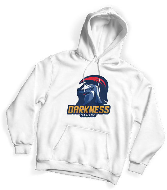 Weißer Hoodie mit Influencer-Logo